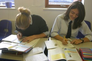 Dutch girls in classroom 2006 2